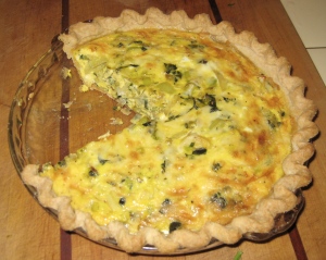 Finished quiche